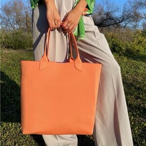 Rothy’s The Lightweight Tote Clementine Orange
